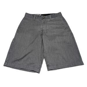 Volcom Men's Shorts Size 28 Gray Flat Front Chino Golf Short Pockets
